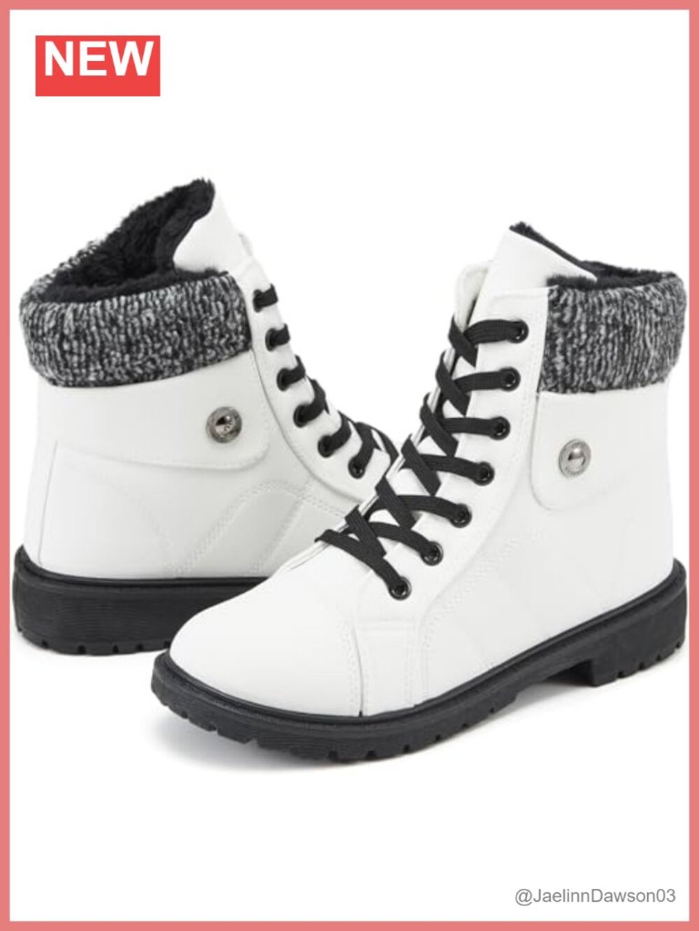 Womens Winter Snow Boots Fur Lined Water-Resistant Ankle Booties